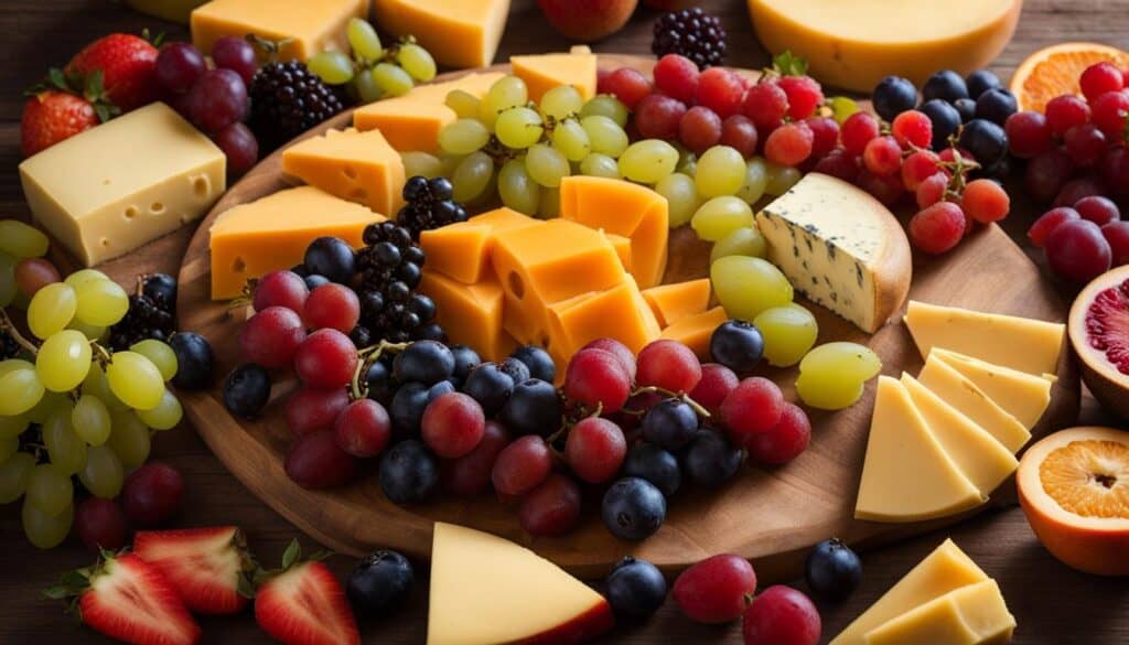 fruit and cheese platter