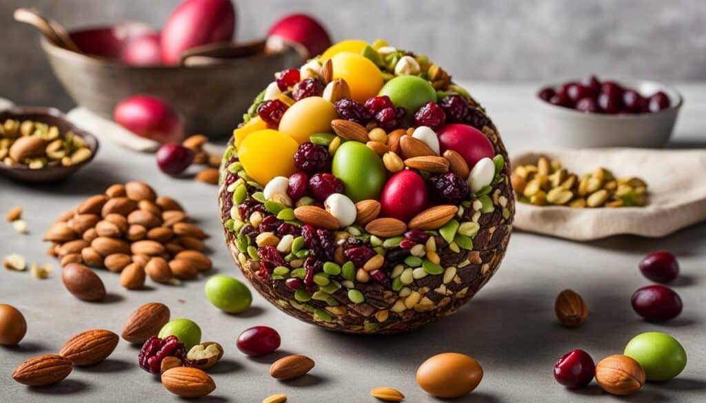 fruit and nut easter egg