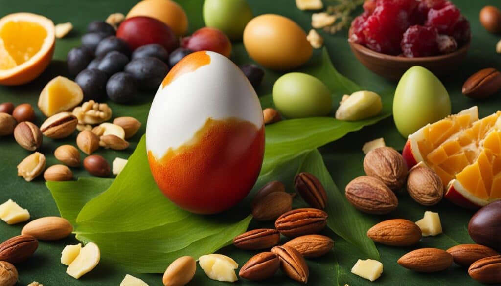 fruit and nut easter egg