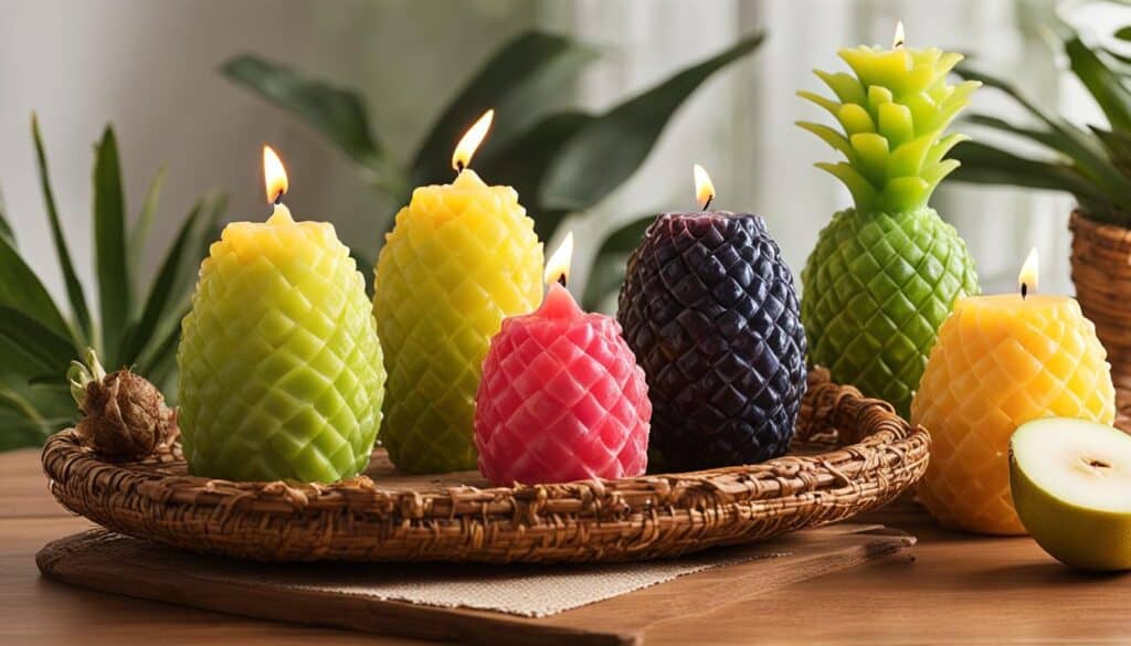 fruit candles