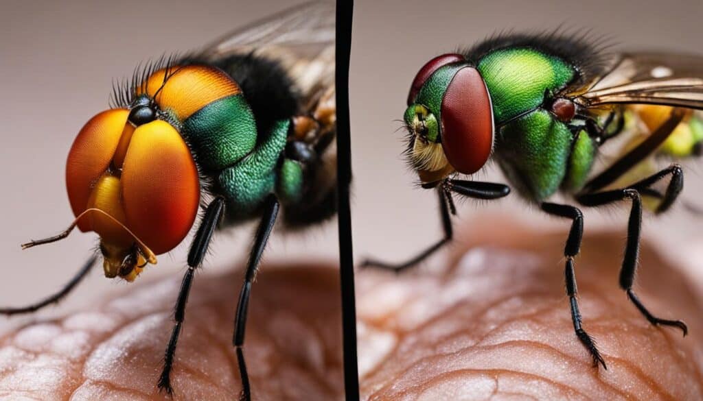 fruit flies vs gnats vs houseflies