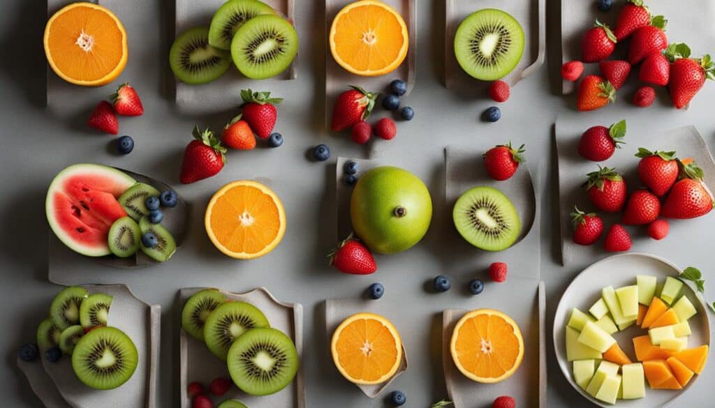 fruit platter arrangement