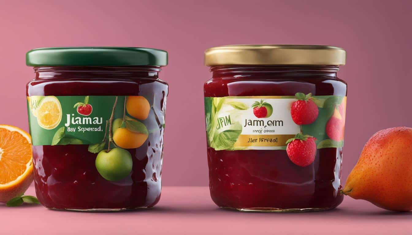 fruit spread vs jam