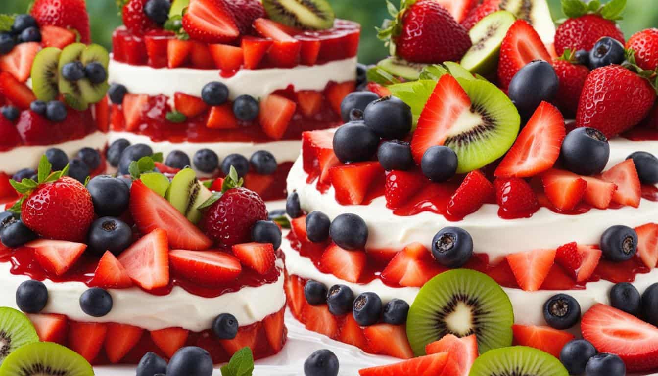 fruit topped cake