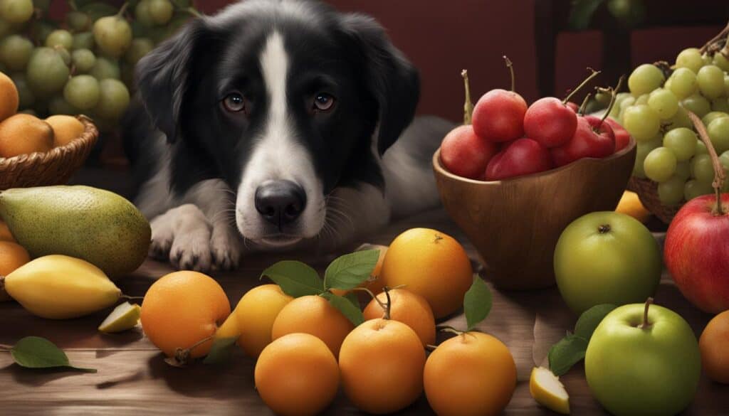 fruits toxic to dogs