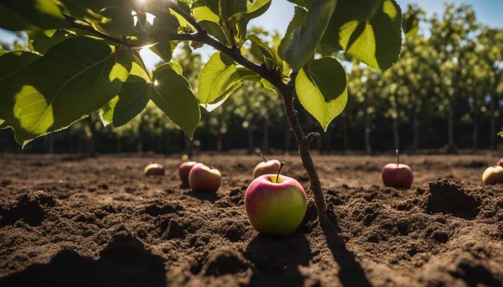 growing Gala apples