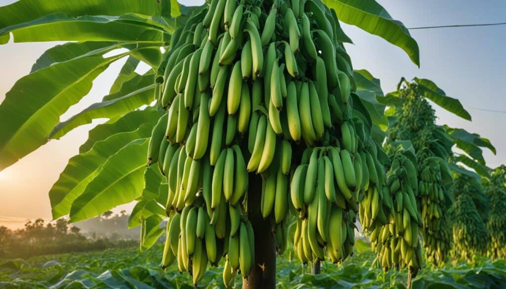 growing lady finger banana tree