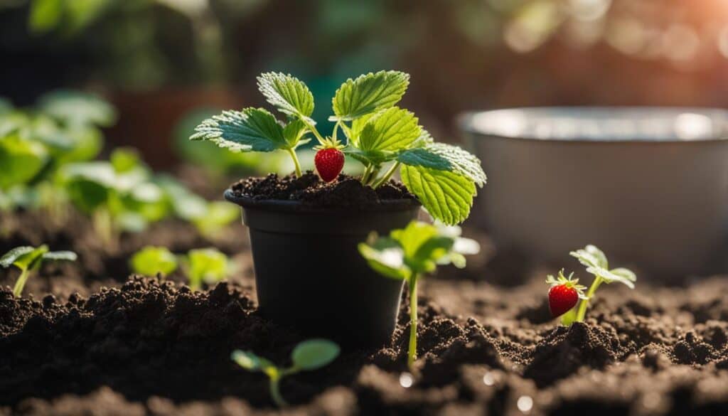 growing strawberries at home