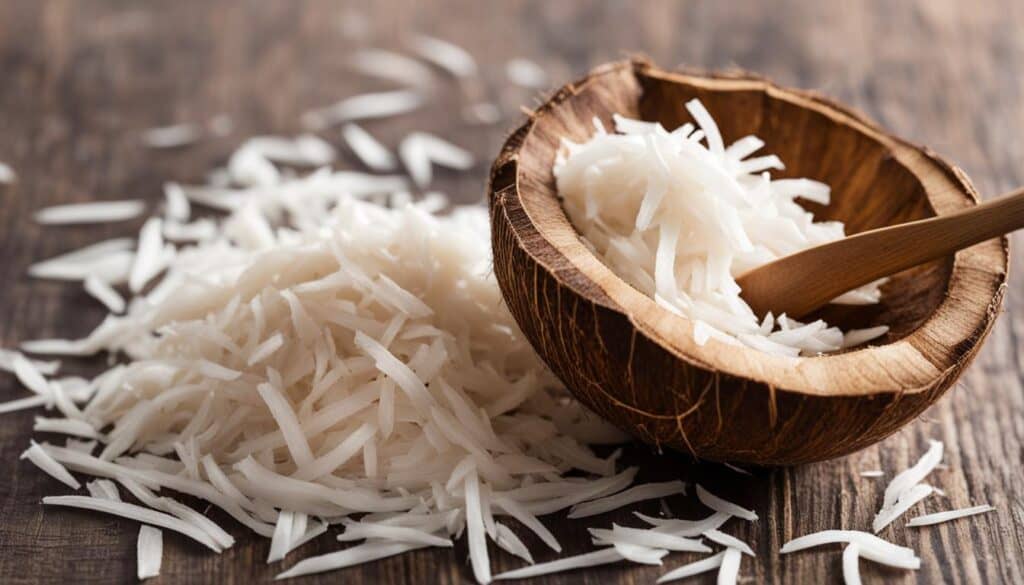 healthy dry coconut