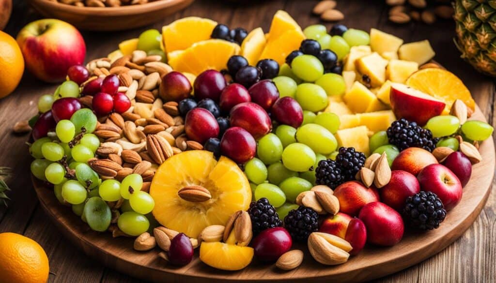 healthy fruit and nut mix