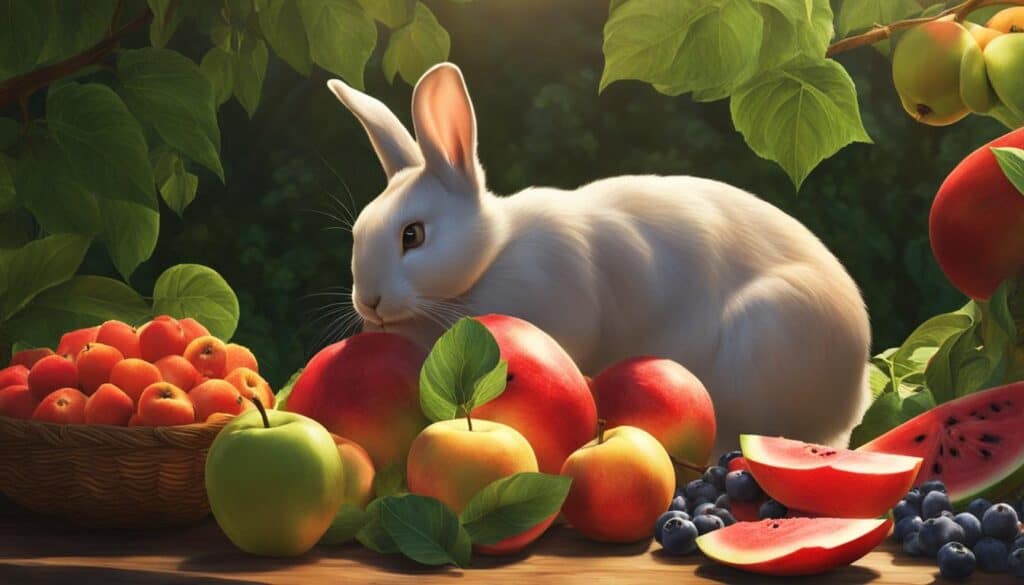 healthy fruits for rabbits