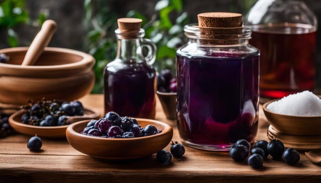 homemade sloe berry liqueur