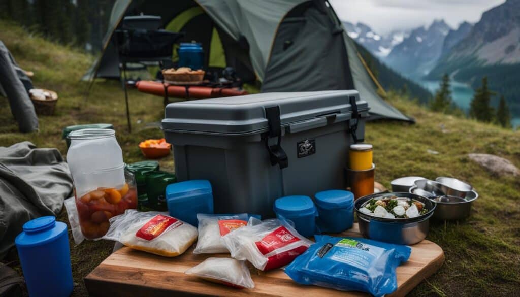 keeping food cold while camping