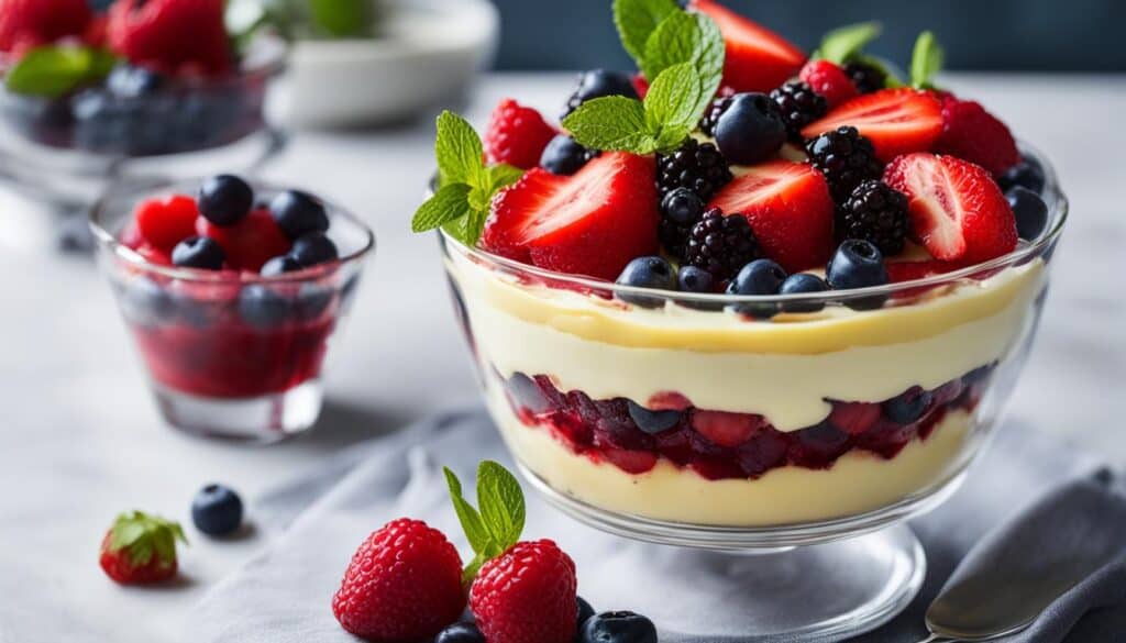 microwave berry trifle