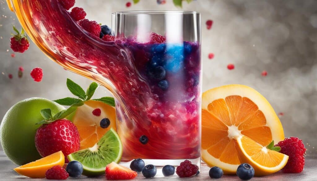 mixed fruit smoothie