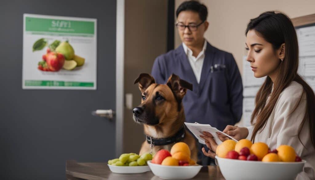 monitoring fruit consumption in dogs