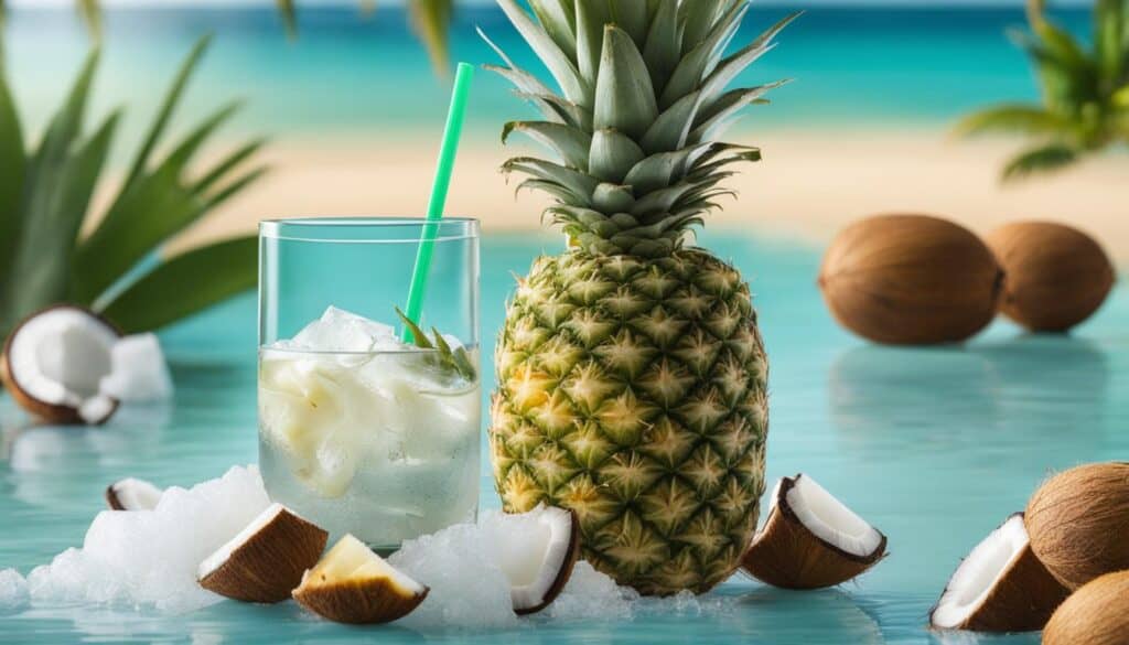 pineapple and coconut drink