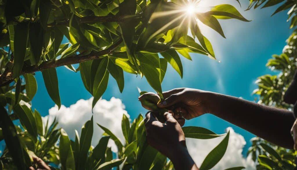 pruning a mango tree