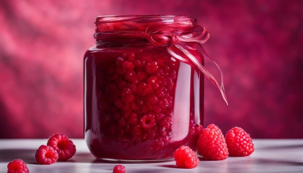 raspberry puree