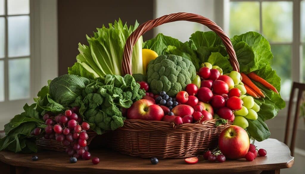 seasonal fruits and vegetables