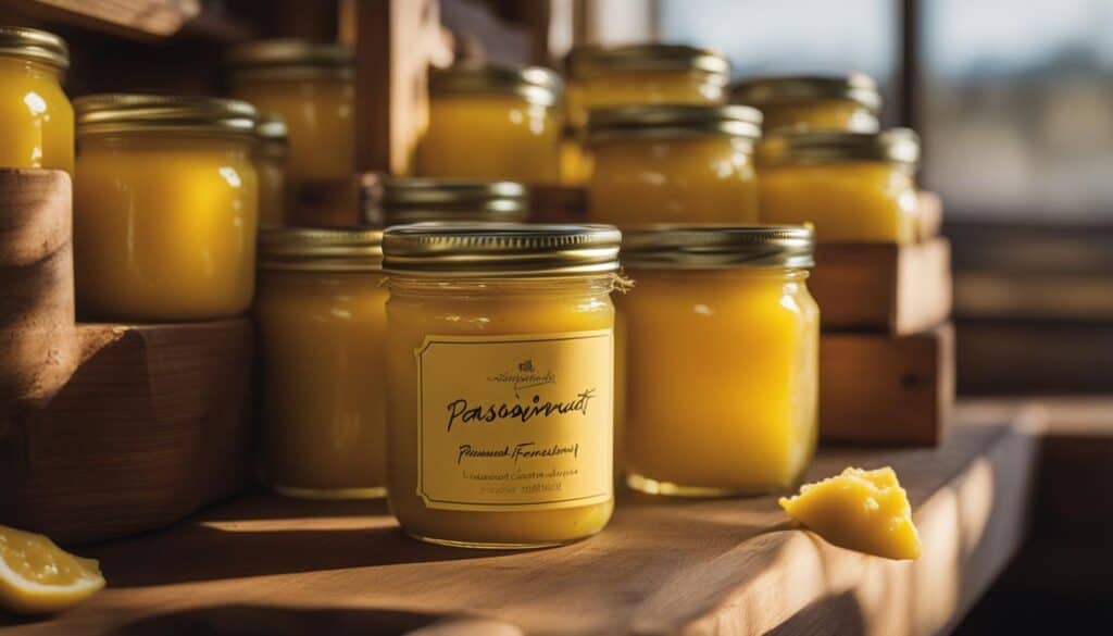 storing passionfruit curd