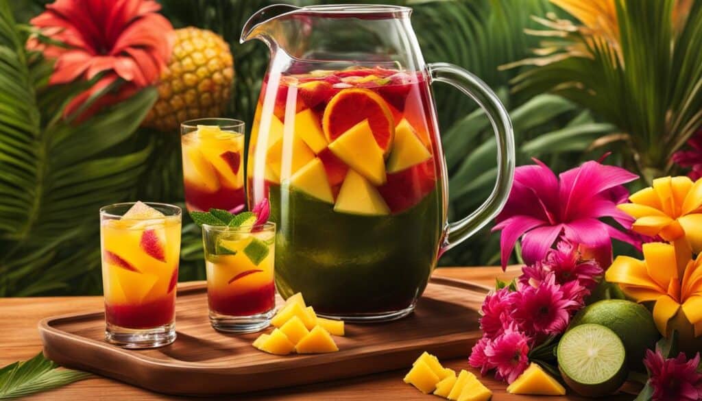 tropical fruit sangria