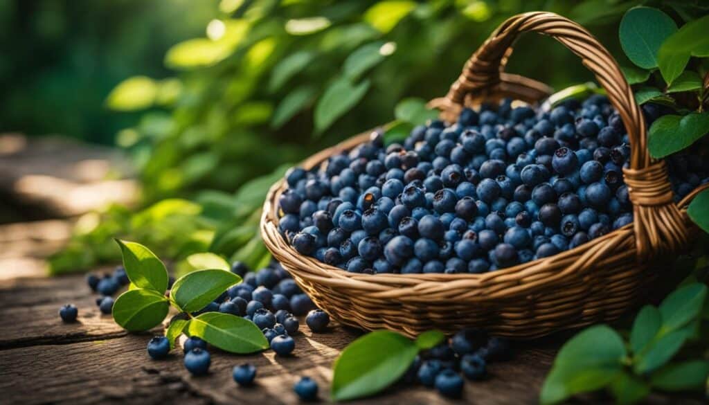 wild blueberries