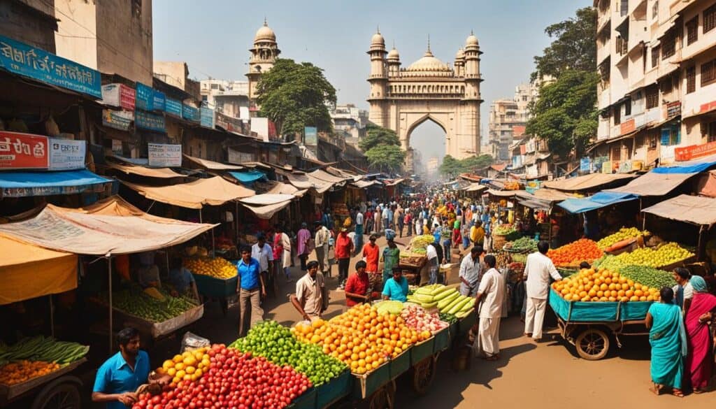 Avenue Road Bangalore fruit market