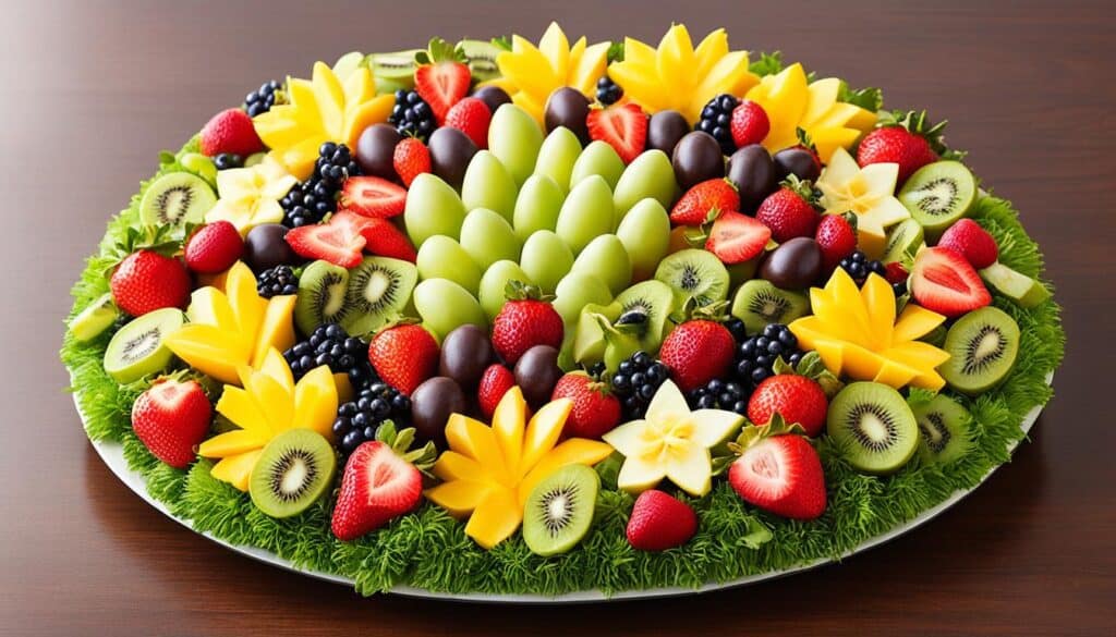 Easter fruit platter