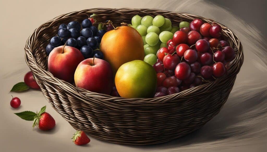 Fruit Basket Drawing