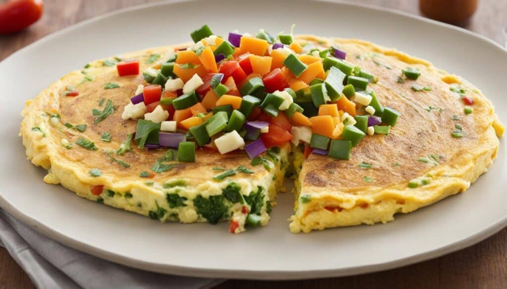 Hummus in Omelet