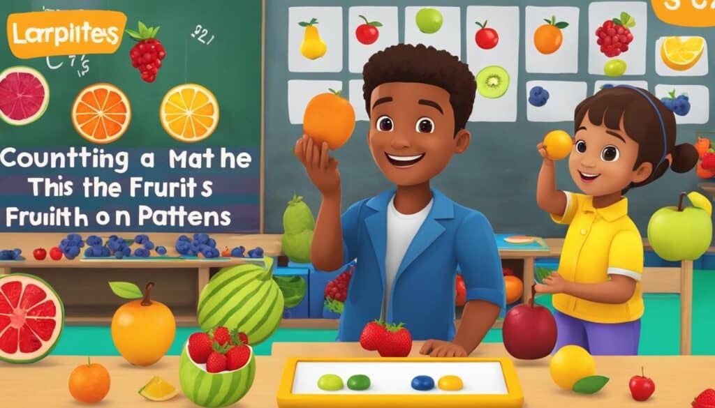 Preschool Math Fruit Activity