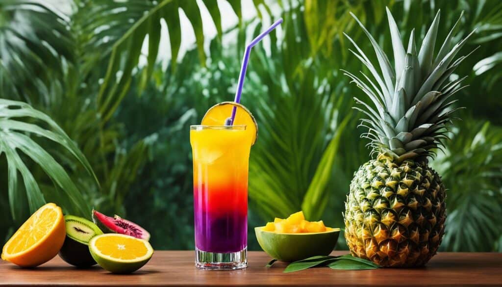 Tropical Summer Fruit Smoothie