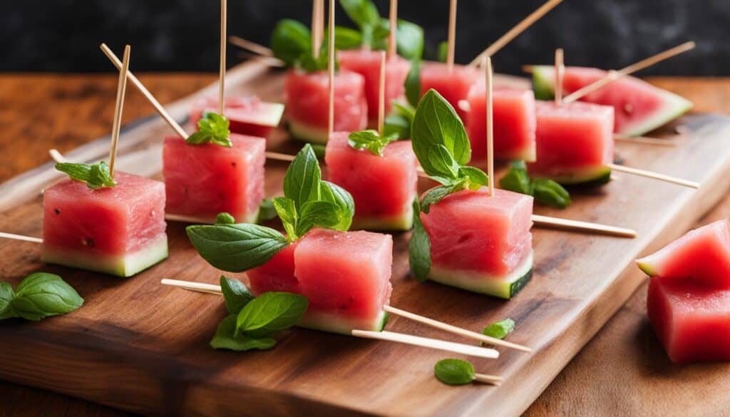 Watermelon Prosciutto Skewers