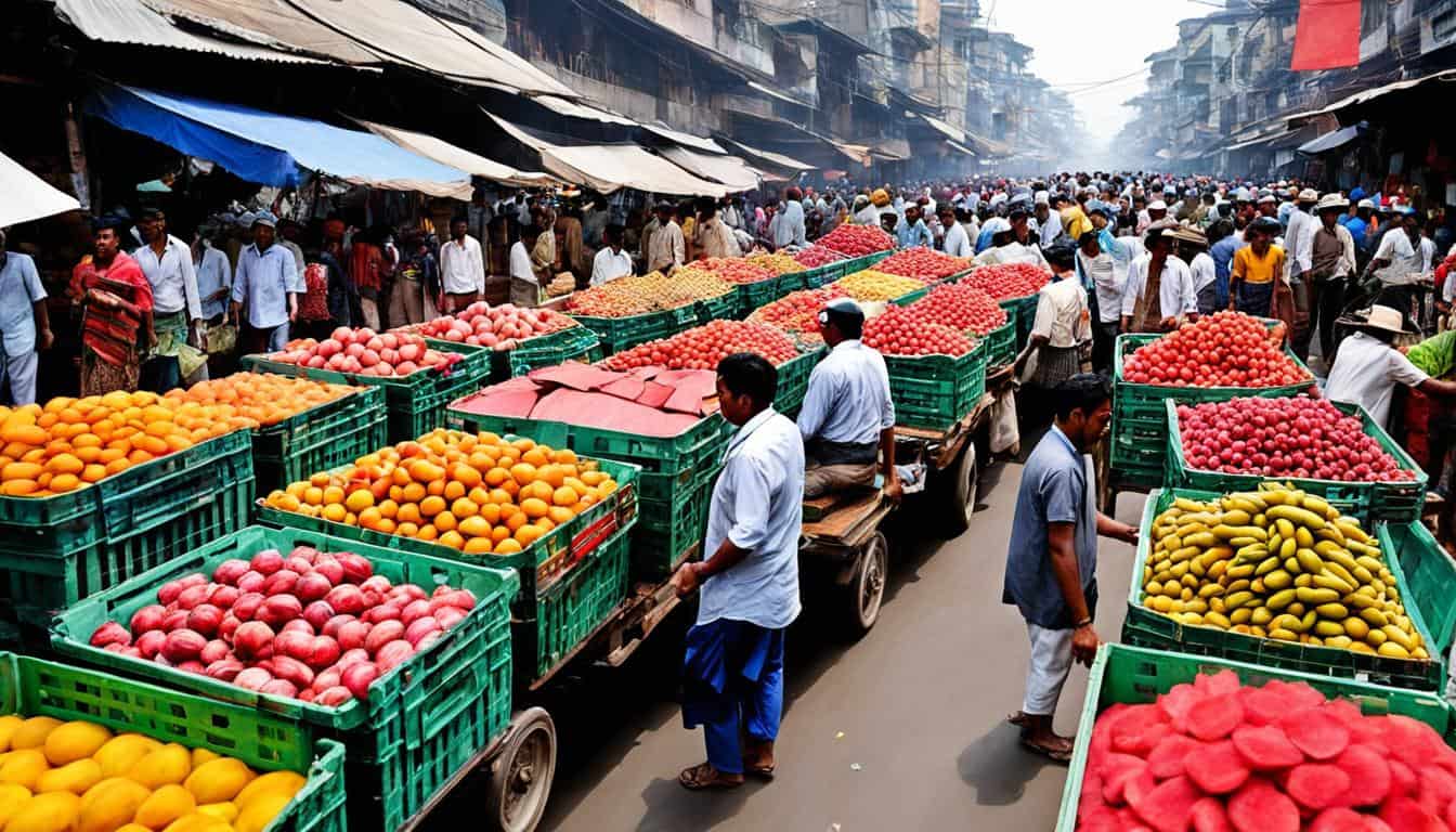 biggest fruit market in india