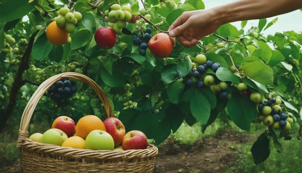 choosing organic fruits