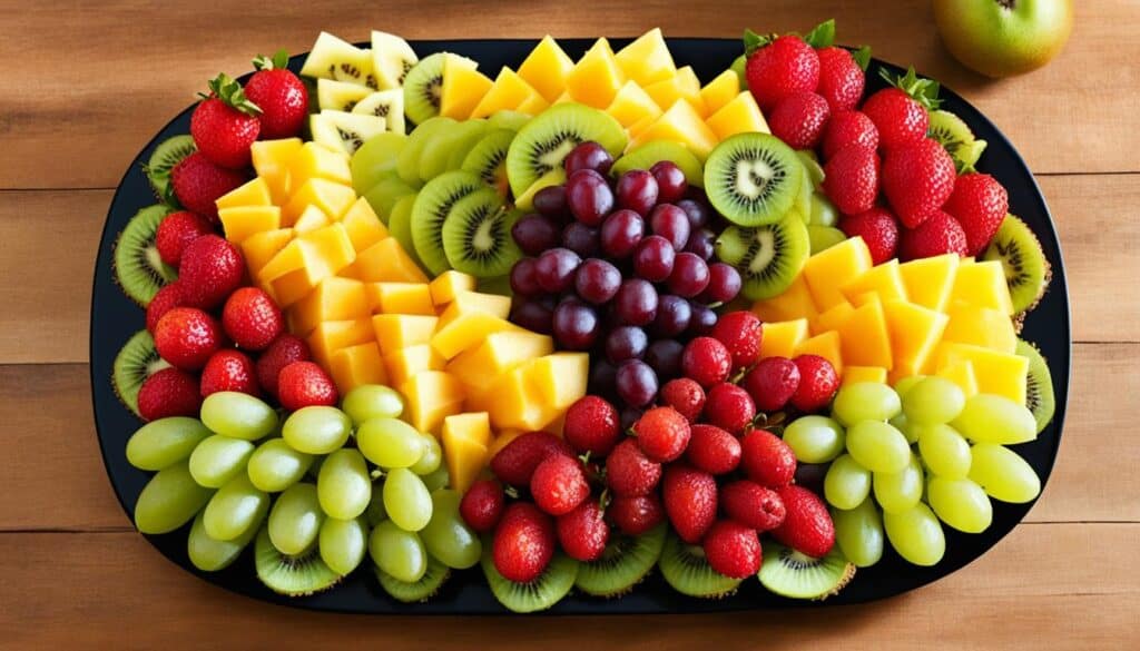 colorful fruit platters