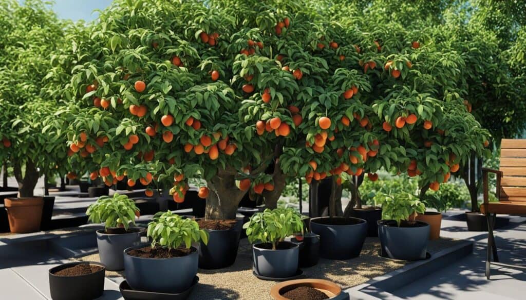 container gardening fruit trees