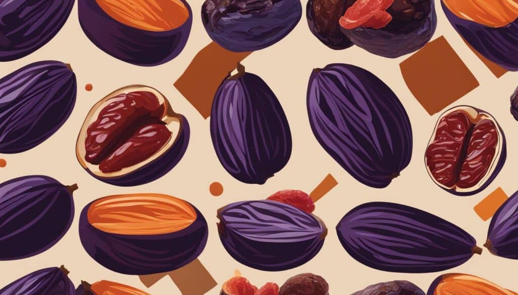 flavor profile of dates and prunes