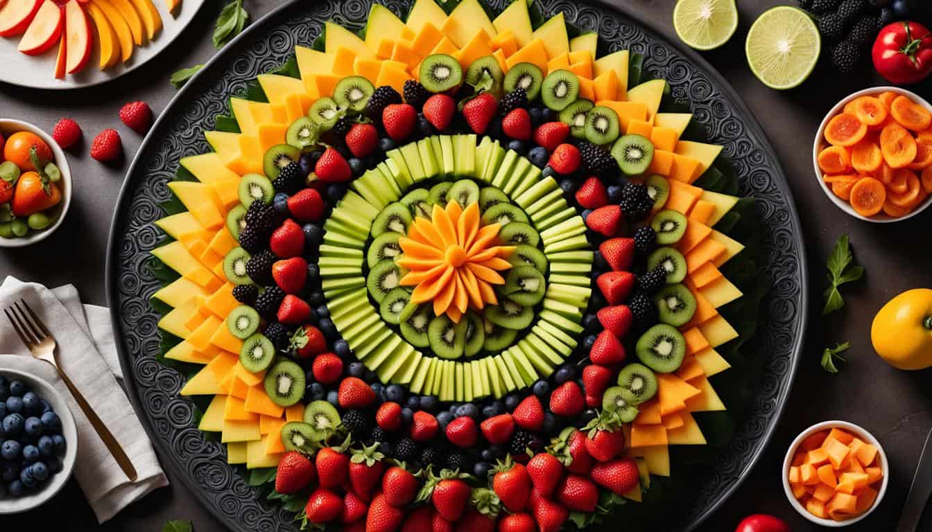 fruit and salad decoration