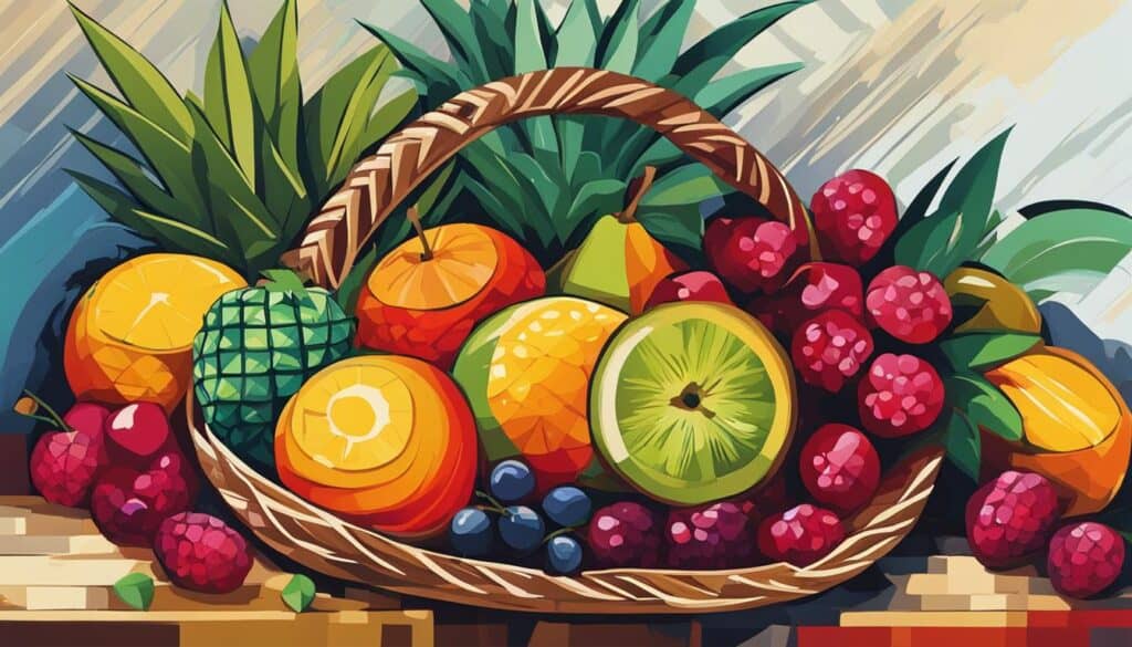 fruit basket drawing inspiration