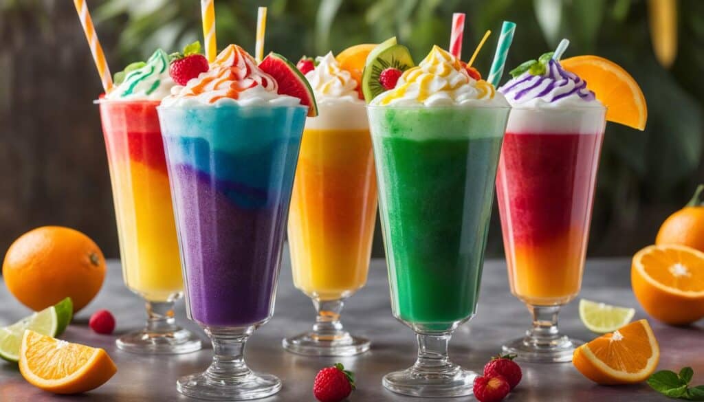 fruit cocktail slushies