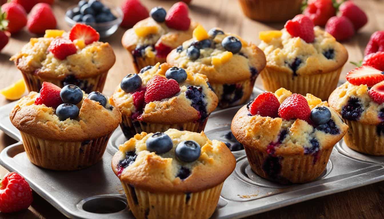 fruit explosion muffins