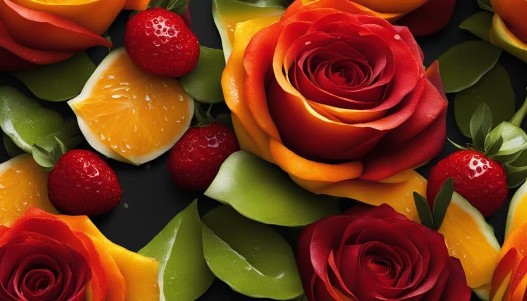 fruit-infused roses