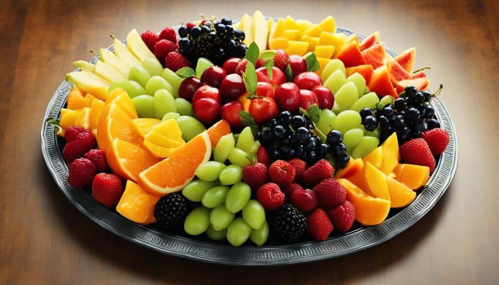 fruit platter at home