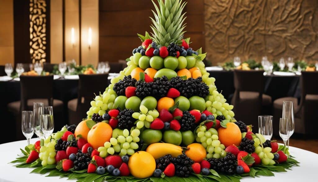 fruit platter centerpiece