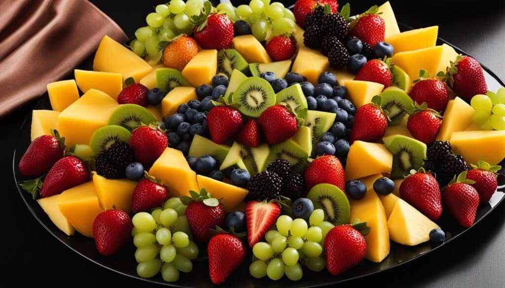 fruit platter decoration