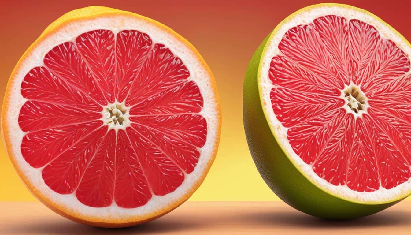 fruit similar to grapefruit