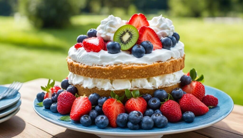 fruit snowball cake