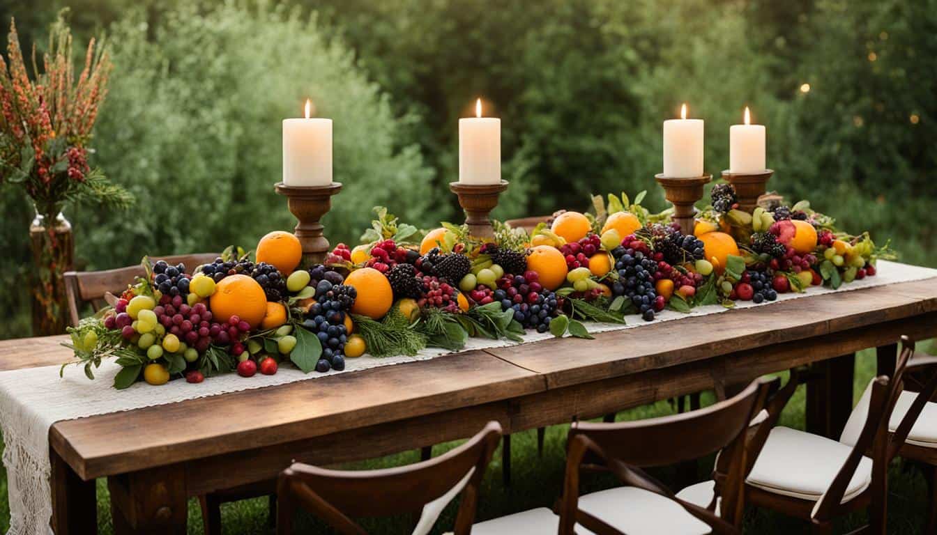 fruit table set up ideas